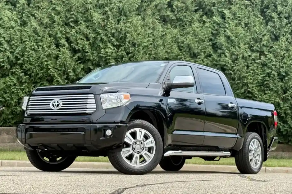 2015 Toyota Tundra CrewMax. Compare its heavy hauling to the toyota tacoma towing capacity.