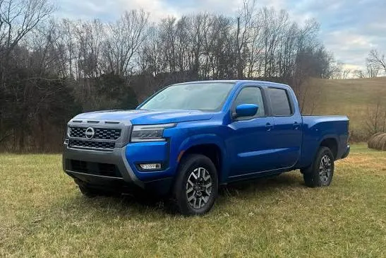 Blue Nissan Frontier Towing Capacity.