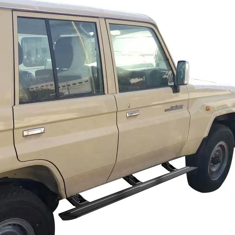 Closed Toyota Land Cruiser 76 Power Running Boards.