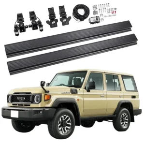 Toyota Land Cruiser 76 Power Running Boards full kit.