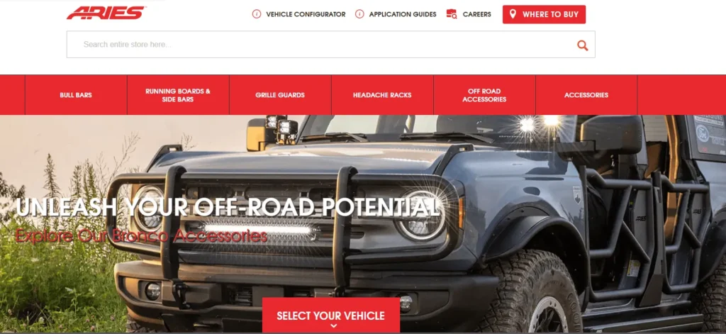 ARIES Automotive power running boards manufacturers bull bars and grille guards