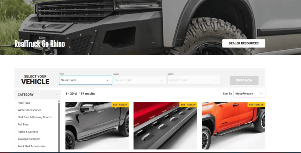 Go Rhino power running boards manufacturers nerf bars and truck accessories