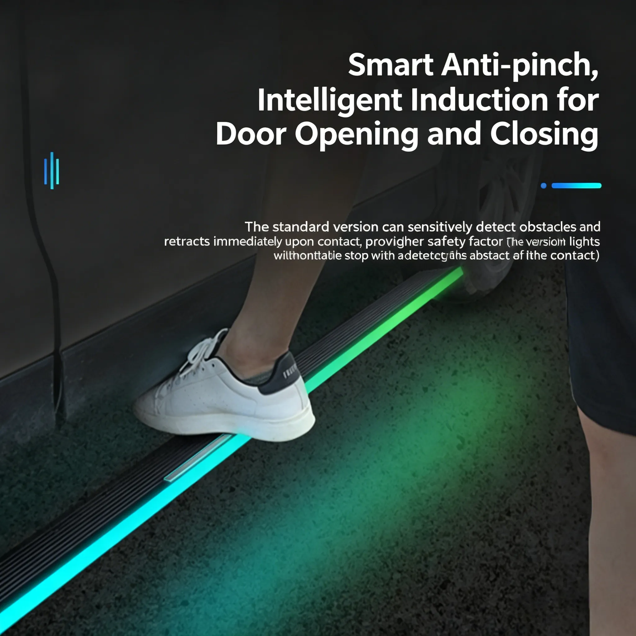 Toyota 4Runner power running boards featuring smart anti pinch protection and LED light