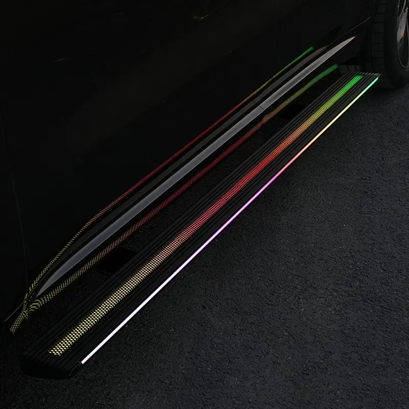 Toyota 4Runner power running boards side step with dynamic multicolor RGB LED lighting