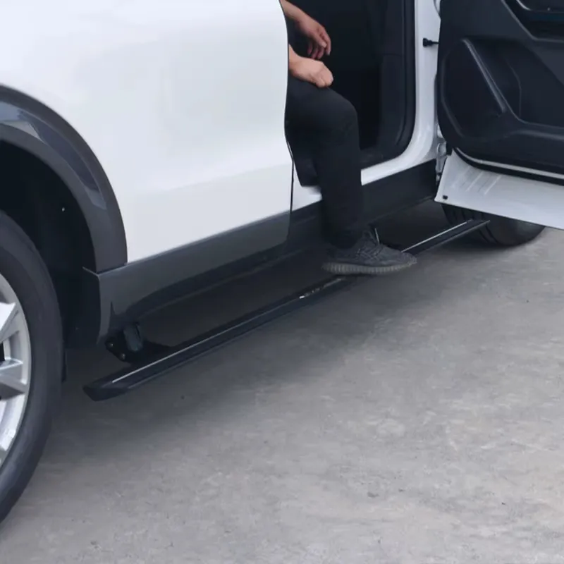 Toyota RAV4 running boards with person stepping