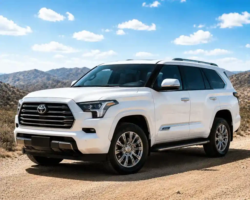 Toyota Sequoia electric running boards for large SUV with automatic side steps