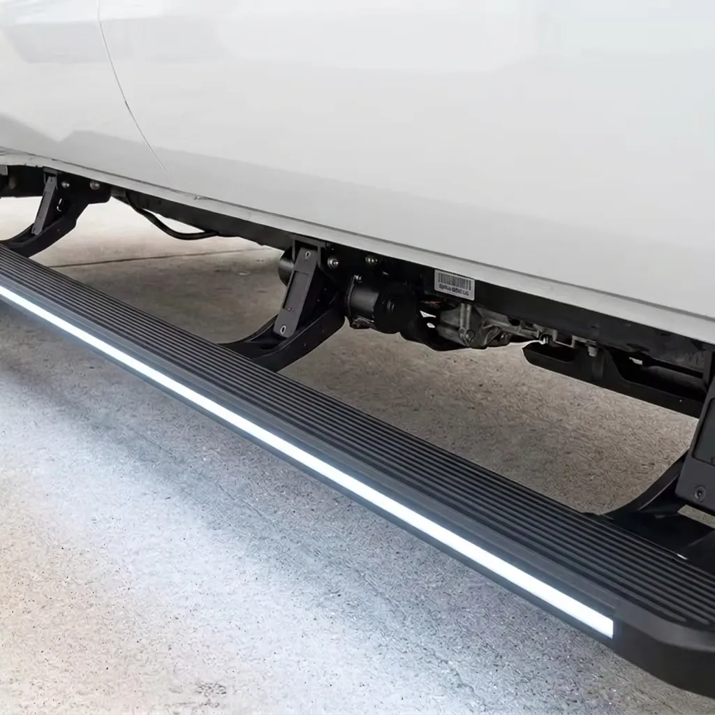 Toyota Tundra power running boards underside electric motor and bracket assembly