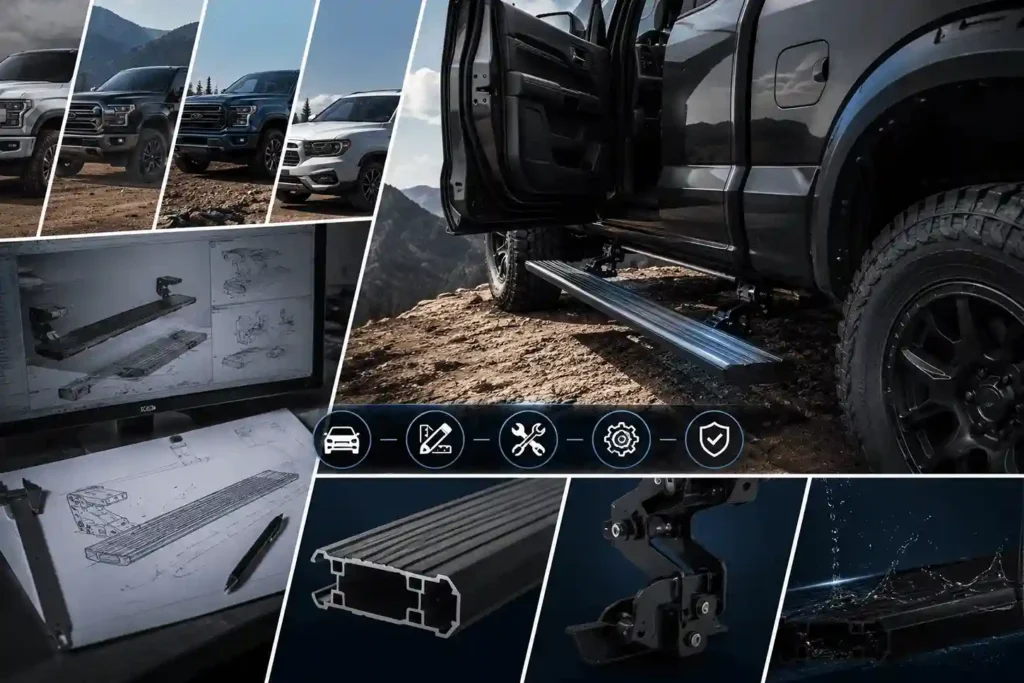 Customize Power Running Boards for off-road pickups.