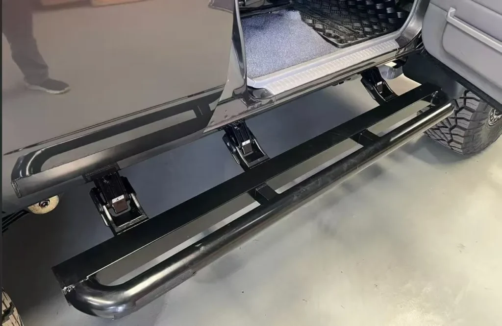Customize Power Running Boards retractable hardware.
