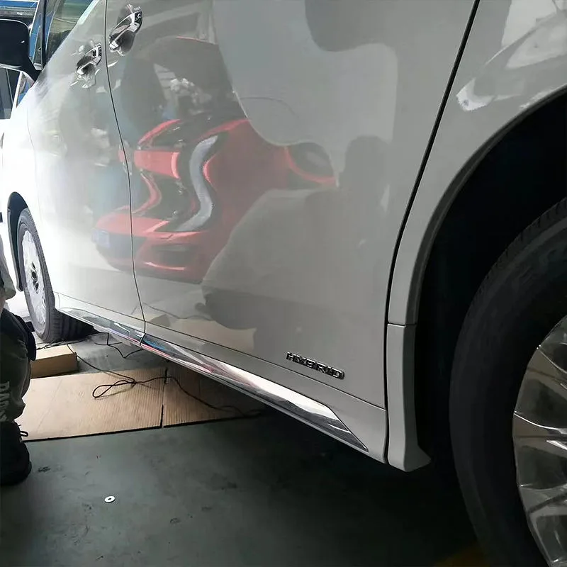 Lexus LM electric running boards installation, power side step mounted on vehicle side for Lexus LM MPV