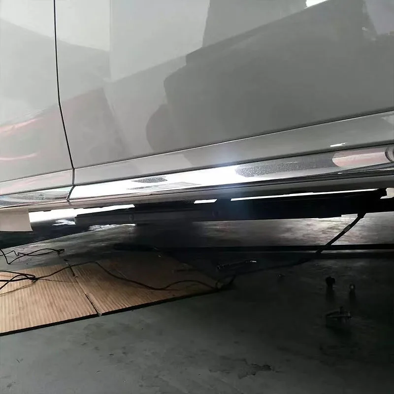 Lexus LM electric running boards underbody mounting structure, hidden retractable power side step mechanism for Lexus LM